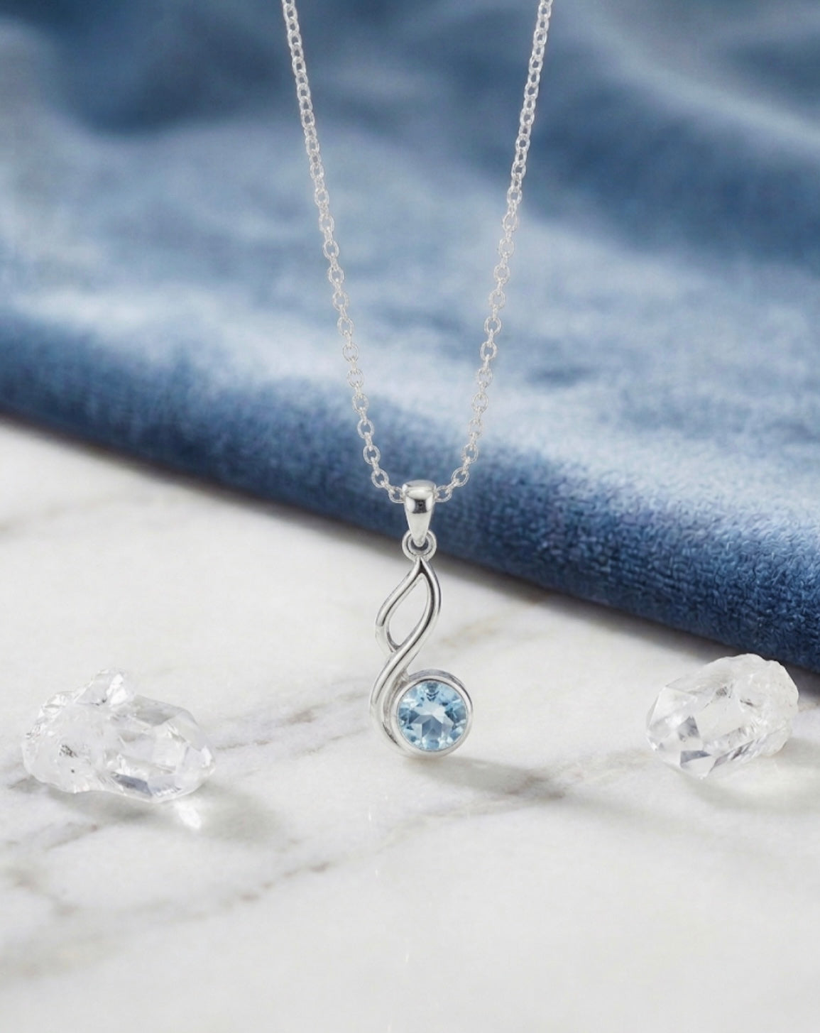 Blue Topaz Pendant