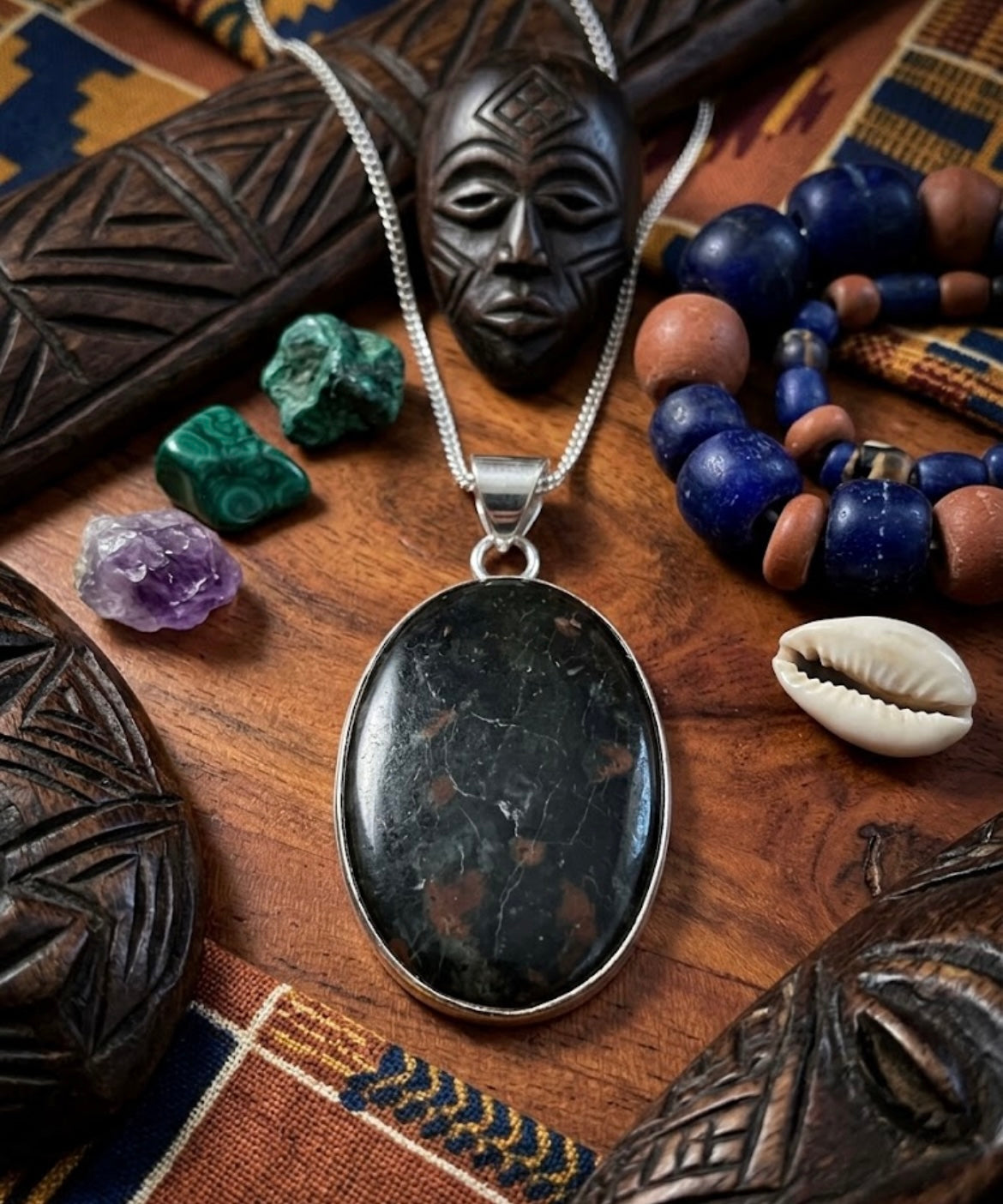 African Bloodstone Pendant