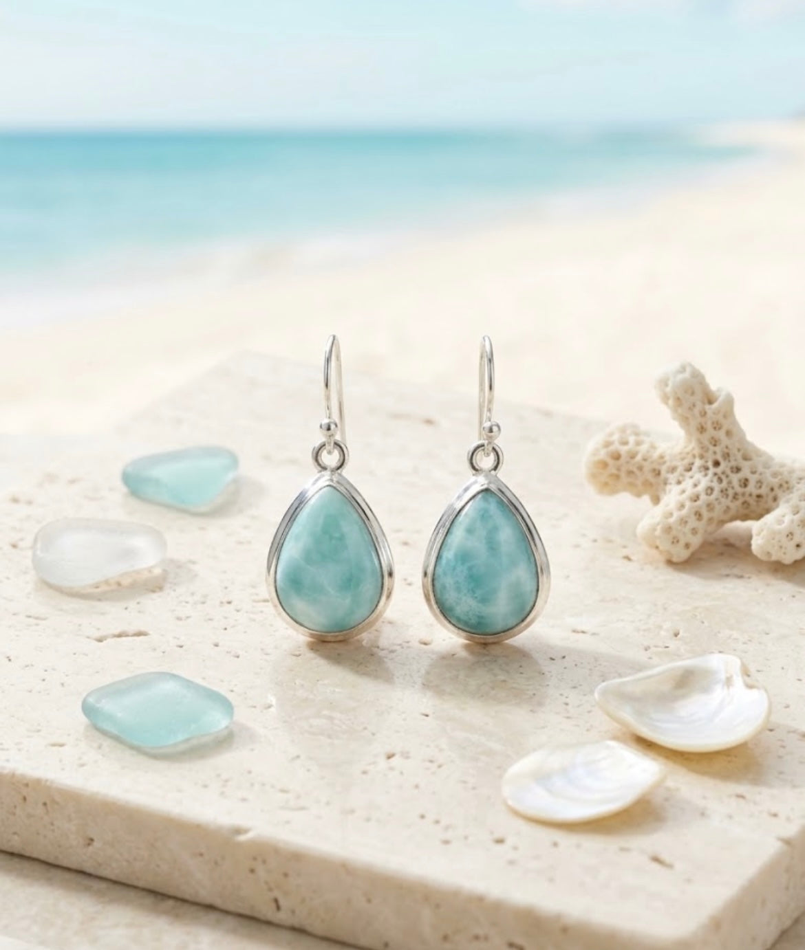 Larimar Earrings