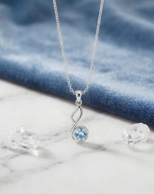 Blue Topaz Pendant
