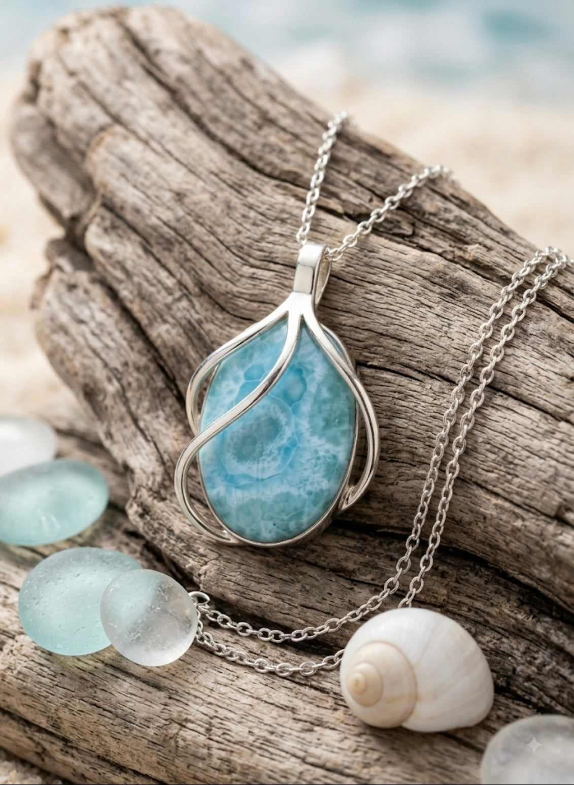 Larimar Pendant
