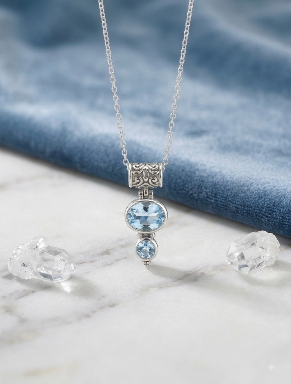 Blue Topaz Pendant