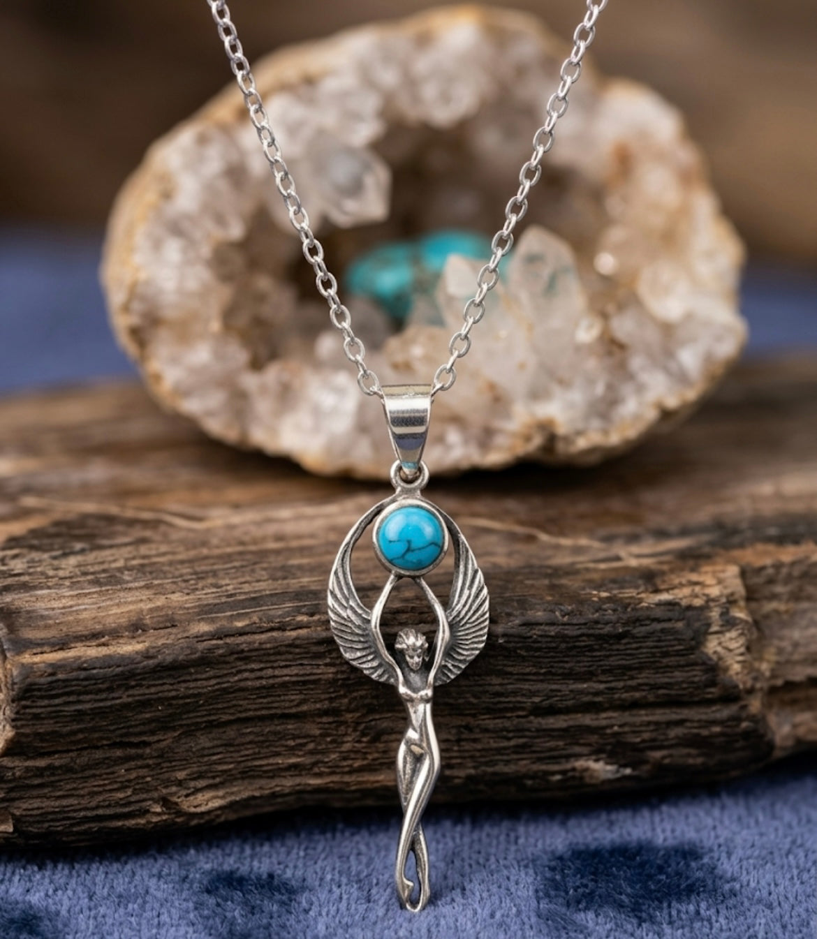 Turquoise Goddess Pendant