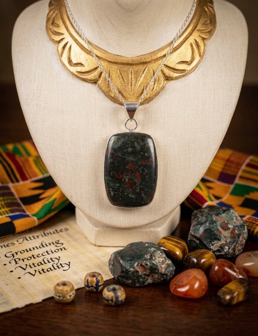 African Bloodstone Pendant