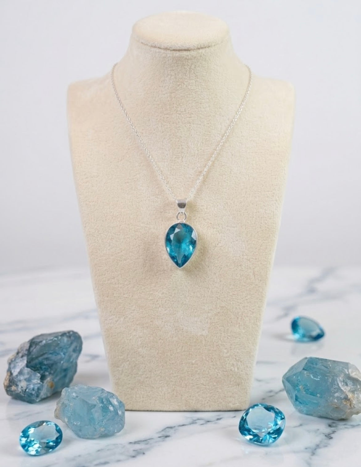 Blue Topaz Pendant