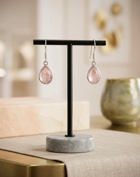 Rose Quartz Earrings