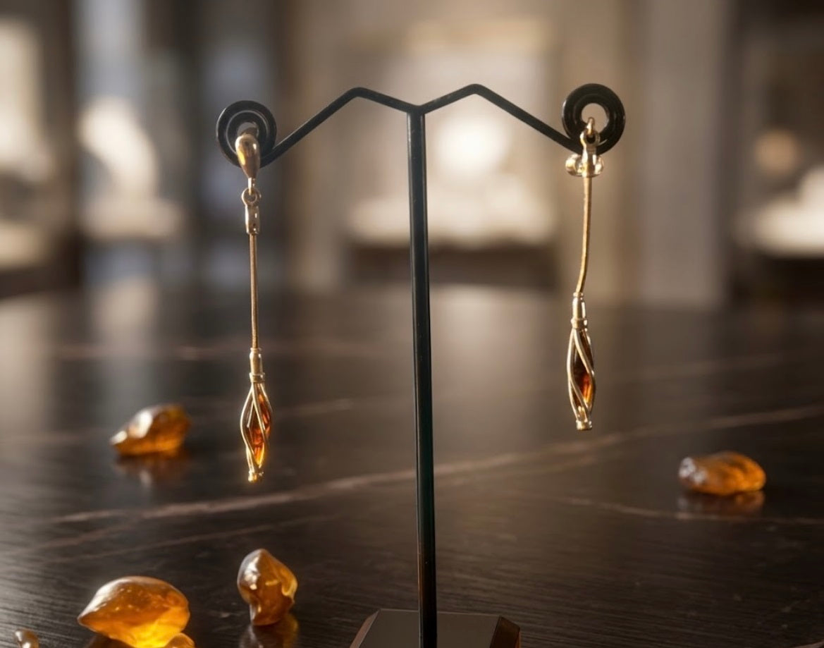 Amber Earrings