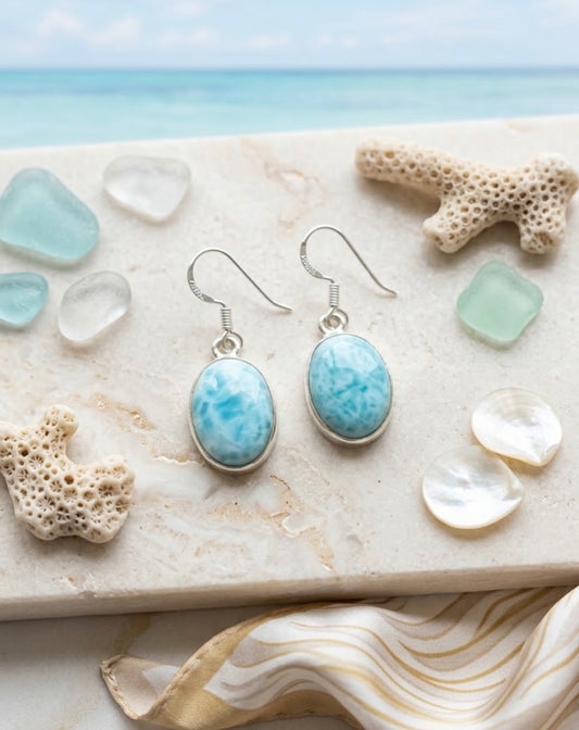 Larimar Earrings