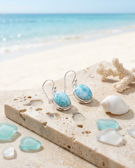 Larimar Earrings