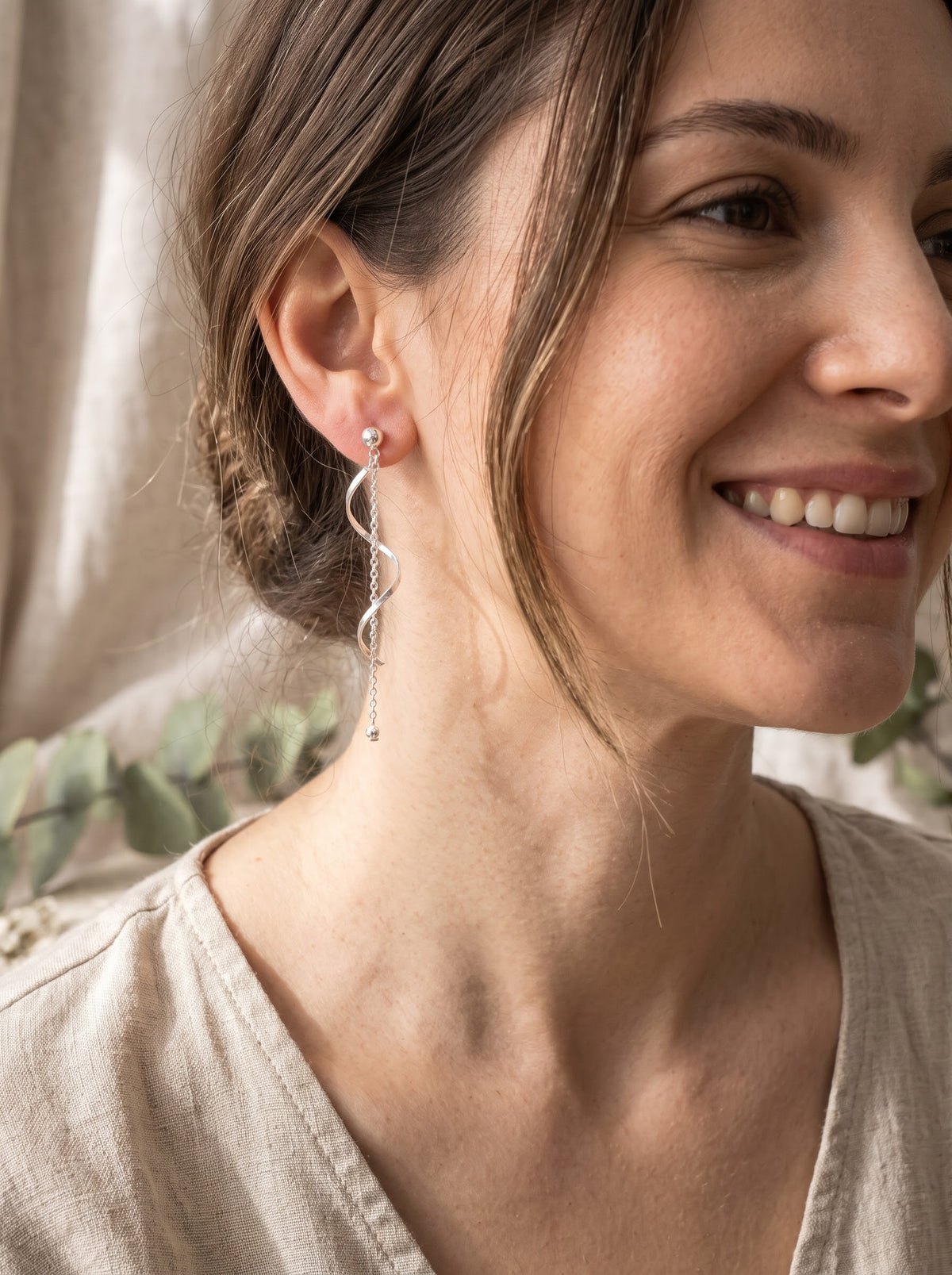 Spiral Stud Earrings