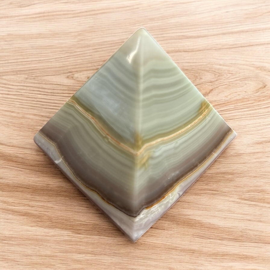 Green Onyx Pyramid